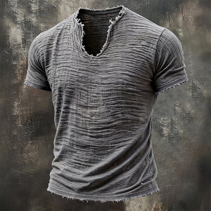 Varel | Vintažiniai marškinėliai su V formos iškirpte